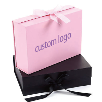 Customized Luxury Cosmetic Boxes with Ribbons Custom Makeup Boxes for Jewelry Box 