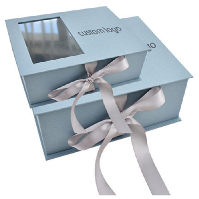 Customized Luxury Cosmetic Boxes with Ribbons Custom Makeup Boxes for Jewelry Box 