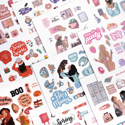 Custom Kiss cut sticker Sheet