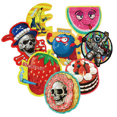 Custom Special Shaped 3.5 7 14 28 g Childproof Die Cut Smell Proof Mylar Bag Pouch Edibles Packing