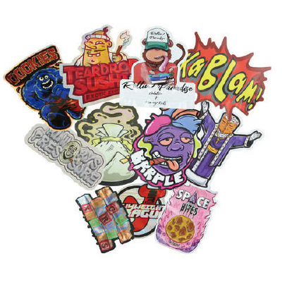 Custom Special Shaped 3.5 7 14 28 g Childproof Die Cut Smell Proof Mylar Bag Pouch Edibles Packing