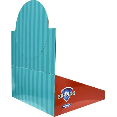 Custom Logo Display Stand Paper Corrugated Board Display Box for Cosmetic Lipsticks Stationery Displ