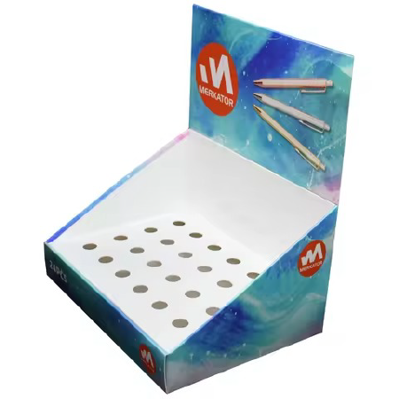 Custom Logo Display Stand Paper Corrugated Board Display Box for Pen