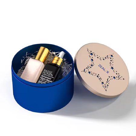 Custom Printing Biodegradable Cylinder Cosmetic Canister Bags Tube Box 