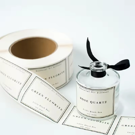 Custom Vinyl Sticker Printing Gold Foil Bopp Roll Label Food Packaging Label