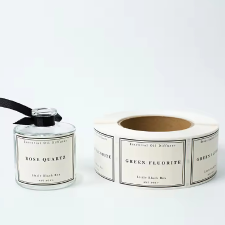 Custom Vinyl Sticker Printing Gold Foil Bopp Roll Label Food Packaging Label