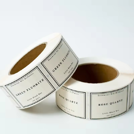 Custom Vinyl Sticker Printing Gold Foil Bopp Roll Label Food Packaging Label