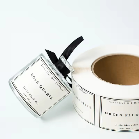 Custom Vinyl Sticker Printing Gold Foil Bopp Roll Label Food Packaging Label