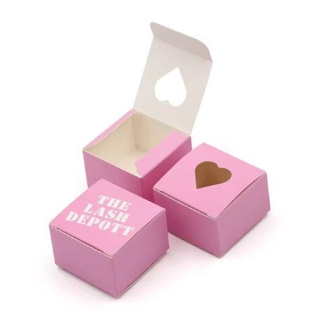 Custom Paper Box with Heart Shape Display Window