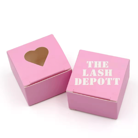 Custom Paper Box with Heart Shape Display Window