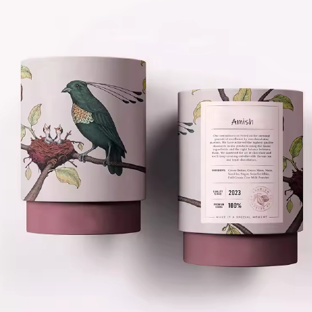 Round Cardboard Box For Tea