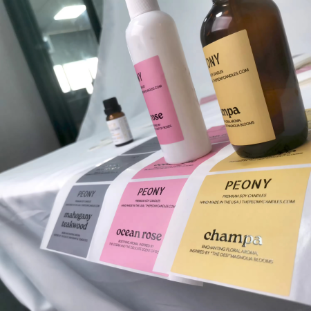  Custom Waterproof Spot Uv Logo Labels Stickers for Cosmetic